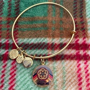 Alex and Ani Disney Parks Epcot 35th Anniversary Gold Bangle Charm Bracelet